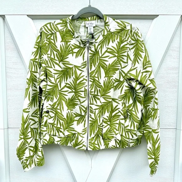 Nicole Miller Jackets Coats Nicole Miller Palm Frond